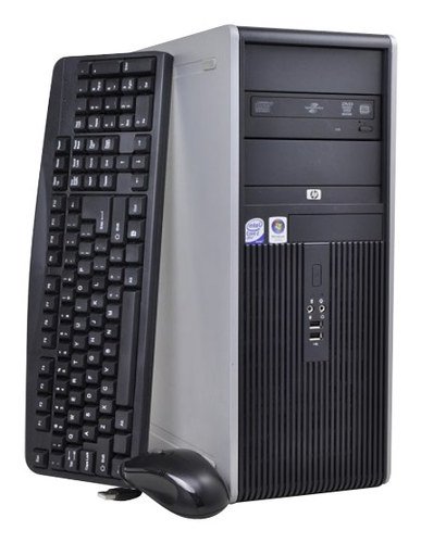  HP - Refurbished Desktop - Intel Core2 Duo - 4GB Memory - 160GB Hard Drive - Gray/Black