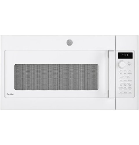 GE Profile - 1.7 Cu. Ft. Convection Over-the-Range Microwave with Sensor Cooking - White