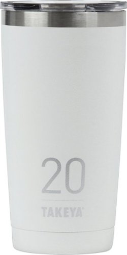  Takeya - Originals 20-Oz. Insulated Stainless Steel Tumbler with Sip Lid - Snow