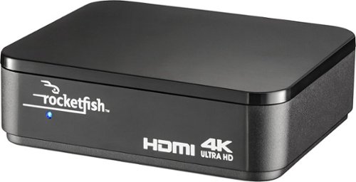  Rocketfish™ - 2-Output HDMI Splitter with 4K and HDR Pass-through - Black