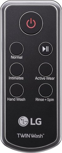  Magnetic Remote Control for Select LG Washers - Black/Silver