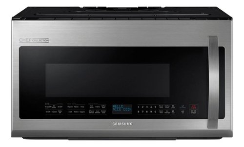  Samsung - Chef Collection 2.1 Cu. Ft. Over-the-Range Microwave - Stainless steel