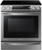 Samsung - Chef Collection Flex Duo 30" Self-Cleaning Slide-In Double Oven Electric Convection Range - Stainless steel-Front_Standard