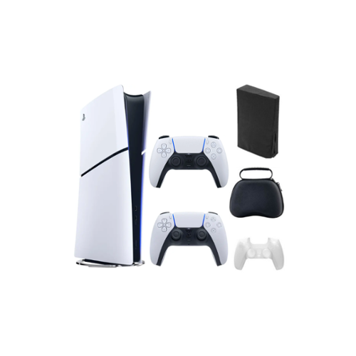 Playstation 5 Slim Console Digital Edition Bundle With Accessories and Extra Controller-Front_Standard 