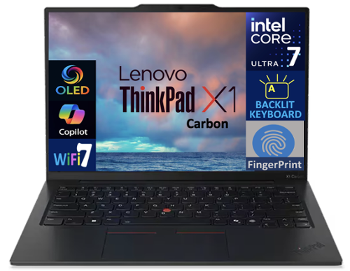  Lenovo - ThinkPad X1 Carbon Gen 13 X1 Carbon Laptop 14.0 2.8K (Intel Ultra 7-268V, 32GB LPDDR5X, Win 11 Pro) - Eclipse Black