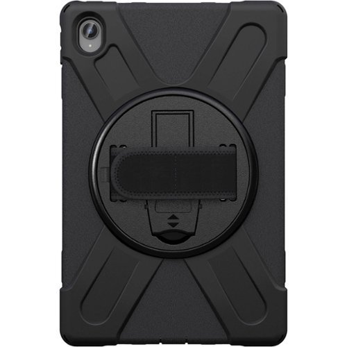 SaharaCase - Protection Hand Strap Series Case for Lenovo Tab P11 - Black-Front_Standard 
