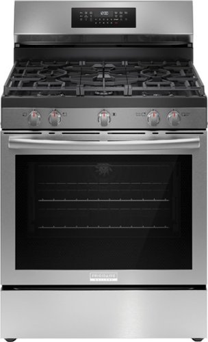 Frigidaire - 30" Rear Control Gas Range with Air Fry - Stainless Steel