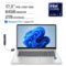 HP - 17 Laptop 17.3 FHD (Intel Ultra 7-255U, 64GB DDR5, 2TB PCIe SSD, Intel Graphics, Win 11 Pro) w/USB Hub - Natural Silver-Front_Standard