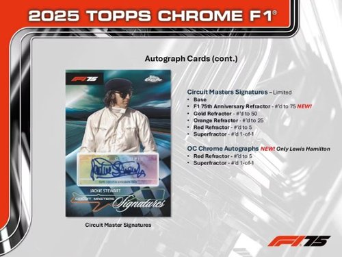 2025 Topps Chrome Formula 1 Hobby Box - Best Buy