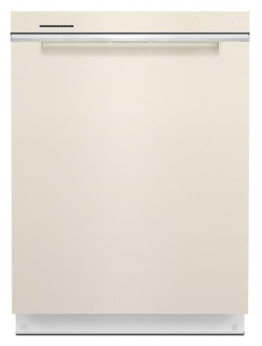 Whirlpool - 24" Top Control Built-In Dishwasher with Stainless Steel Tub, Large Capacity, 3rd Rack, 47 dBA - Biscuit-Front_Standard 