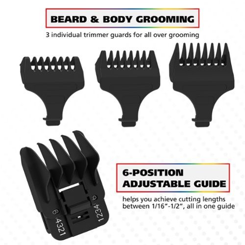Wahl Pro Series High Performance Ultra Power Heavy Duty Corded Haircutting Combo Kit w/ Color Coded Guards – 79804-100 - Black GLOBAL SHIPPING