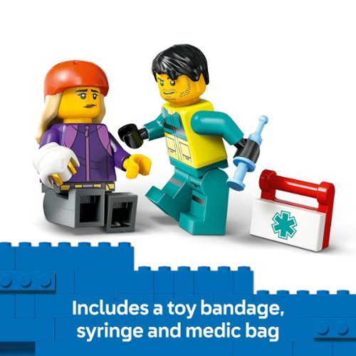 LEGO City Emergency Ambulance Building Toy 60451 WORLDWIDE DELIVERY