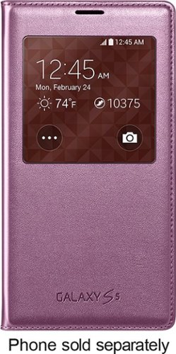  S-View Flip Cover for Samsung Galaxy S 5 Cell Phones - Pink
