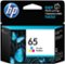 HP - 65 Standard Capacity Ink Cartridge - Tri-color-Front_Standard