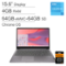 Lenovo - IdeaPad 3i Chromebook 15.6" FHD Laptop - Intel Celeron N4500 - 4GB RAM - 128GB Storage - 2TB Cloud Storage - Chrome OS - Arctic Grey-Front_Standard