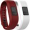 Wristbands for Garmin vivofit 3 Activity Trackers (2-Count) - Marsala/White-Angle_Standard