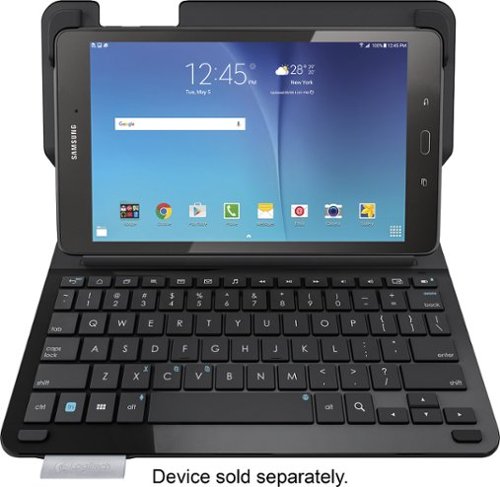  Logitech - Type S Keyboard Folio Case for Samsung Galaxy Tab E 9.6 - Black
