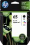 HP - 65 2-pack Standard Capacity Ink Cartridges - Black & Tri-Color-Front_Standard 
