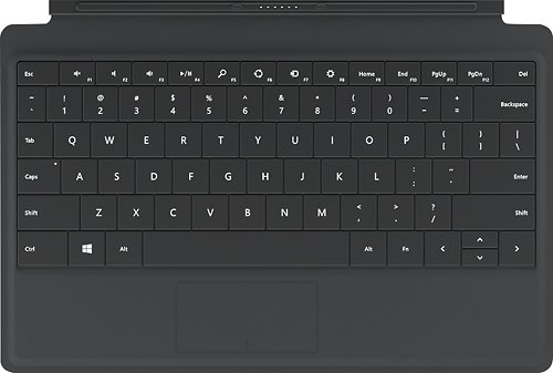  Power Cover Keyboard for Select Microsoft Surface Tablets - Charcoal