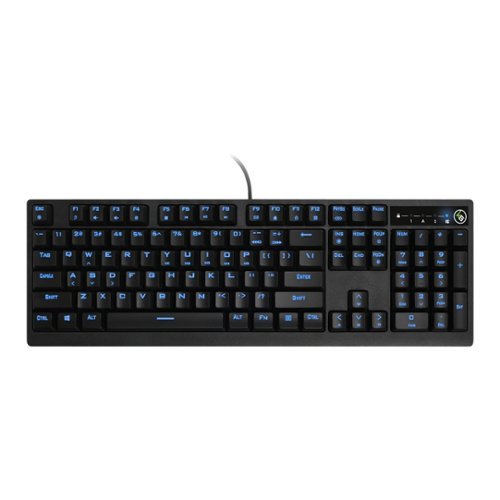 IOGEAR - Kaliber Gaming MECHLITE Gaming Keyboard - Black-Front_Standard 