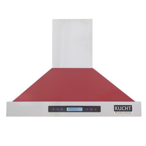 Kucht - 30 inches - Externally Vented - Wall Range Hood - Red-Front_Standard 