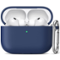 Entronix - Case Compatible with AirPods Pro 3rd Gen - Soft-Touch Liquid Silicone - Navy Blue-Front_Standard