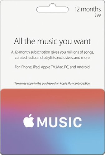  12-Months Apple Music Subscription