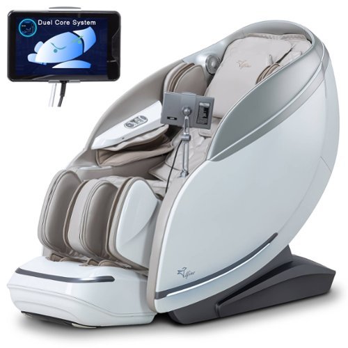 Alfine - A688 Heaven Duet Massage Chair 4Dx3D Dual-Mechanism Zero Gravity Full Body Relaxation - Beige-Front_Standard 