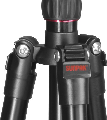 Sunpak TravelLite Pro Reverse Folding 63 Tripod - Black with red accents WHERE TO BUY