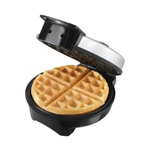 Oster - Waffle Maker - Black/Silver-Angle_Standard 
