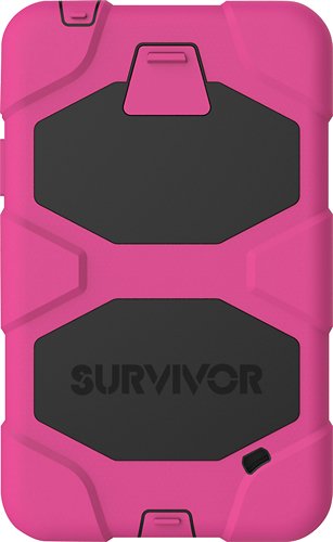 Griffin - Survivor Case for Samsung Galaxy Tab 4 7" - Black/Pink-Front_Standard 