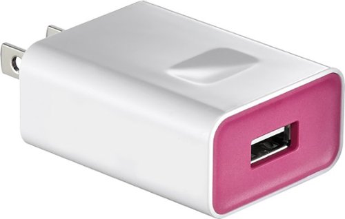  Insignia™ - USB Wall Charger - Hot Pink