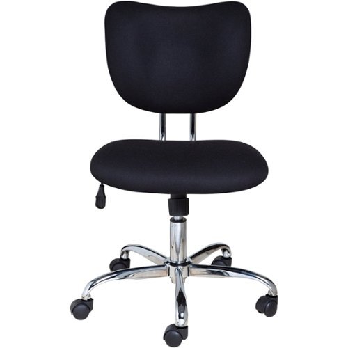 Comfort - Steel / Mesh Chair - Black-Front_Standard 