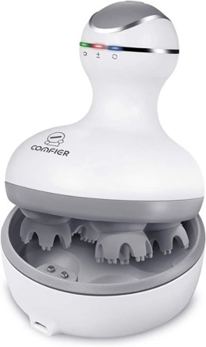 Comfier - Electrical Scalp Massager,Cordless and Rechargeable - White-Front_Standard 