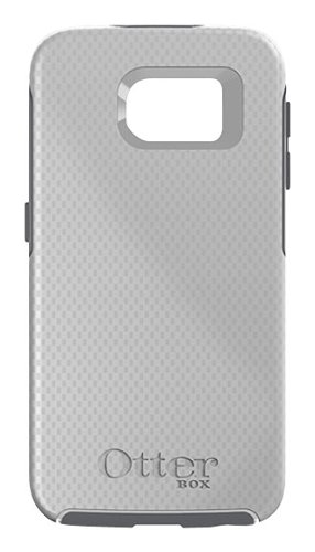  OtterBox - Symmetry Series Hard Shell Case for Samsung Galaxy S6 Cell Phones - White Carbon Fiber Metallic