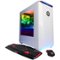 CyberPowerPC - Gamer Panzer Liquid Cooled Desktop - Intel Core i7 - 32GB Memory - NVIDIA GeForce GTX1080 - 2TB Hard Drive + 240GB SSD - White-Front_Standard