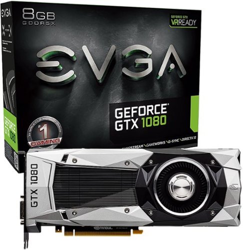  EVGA - Founders Edition NVIDIA GeForce GTX 1080 8GB GDDR5X PCI Express 3.0 Graphics Card