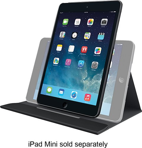  Logitech - Turnaround Case for Apple® iPad® mini, iPad mini 2 and iPad mini 3 - Intense Black
