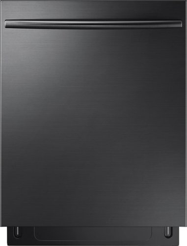  Samsung - Samsung-StormWash™, 3rd Rack, 24&quot; Top Control Fingerprint Resistant Built-In Dishwasher-Black Stainless Steel - Black stainless steel