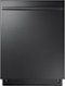 Samsung - Samsung-StormWash™, 3rd Rack, 24" Top Control Fingerprint Resistant Built-In Dishwasher - Black stainless steel-Front_Standard