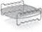 Philips - Airfryer Double Layer Rack Accessory with Skewers for XL model Airfryers - Silver-Angle_Standard