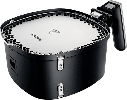 Philips - Viva Collection Airfryer Variety Basket - Black-Angle_Standard 