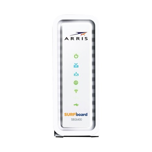 ARRIS - SURFboard Wireless-N Wi-Fi Router - White-Front_Standard