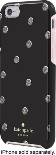 kate spade new york - Case for Apple® iPhone® 6 and 6s - Black/Cream-Front_Standard 