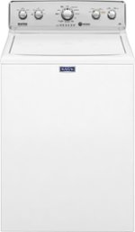 Maytag - 4.2 Cu. Ft. High Efficiency Top Load Washer with Dual-Action PowerWash Agitator - White - Front_Standard