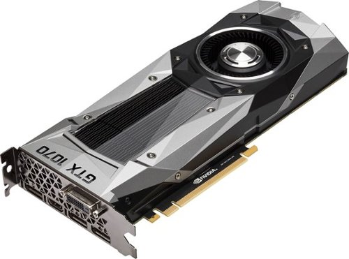  NVIDIA - GeForce GTX 1070 Founders Edition 8GB GDDR5 PCI Express 3.0 Graphics Card - Black
