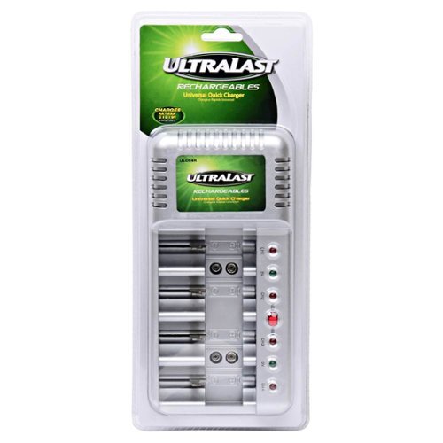 UltraLast - Universal Ni-Cd/Ni-Mh Battery Charger - Silver-Front_Standard 