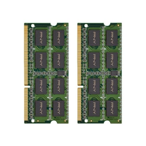  PNY - 2-Pack 4GB 1.6GHz PC3-12800 DDR3 SO-DIMM Unbuffered Non-ECC Laptop Memory Kit