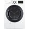 LG - 4.2 Cu. Ft. Stackable Smart Electric Dryer with Sensor Dry - White-Front_Standard 