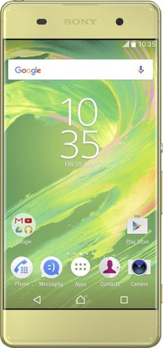 Sony - XPERIA XA 4G LTE with 16GB Memory Cell Phone (Unlocked) - Lime gold-Front_Standard 